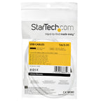 Startech 1M Usb2.0 To Usb-C Cable, Durable, 60W Power Passthrough, White, Ltw