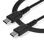 Startech 2M Usb-C 2.0 Cable, Durable, 60W Passthrough, Black, Ltw