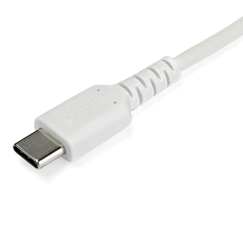 Startech 1M Usb-C 2.0 Cable, Durable, 60W Passthrough, White, Ltw