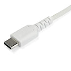 Startech 1M Usb-C 2.0 Cable, Durable, 60W Passthrough, White, Ltw