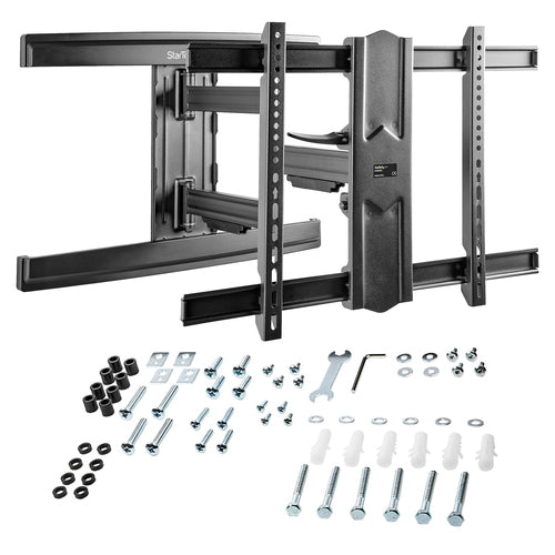 Startech Tv Wall Mount, Full Motion, <80", <50Kg, Up To 600X400 Vesa, Black, 5Yr