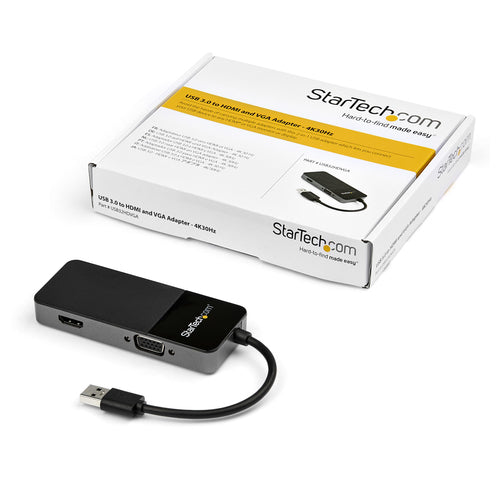Startech USB 3.0 To Hdmi, VGA Adapter, 4K, 3Yr
