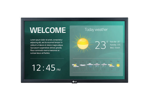 LG Digital Display (Sm3G) 22" Fhd, 250Nits, Hdmi, Lan, Port/Land, 16H/7D, 3Yr