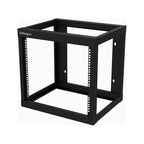 StarTech 9U 19″ Wall Mount Network Rack, 17″ Deep, Open Frame (RK919WALLO)