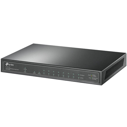 Tp-Link 10-Port Unmanaged Gigabit Desktop Switch, Poe+(8), Sfp (1), 63W, Metal Case, 5Yr