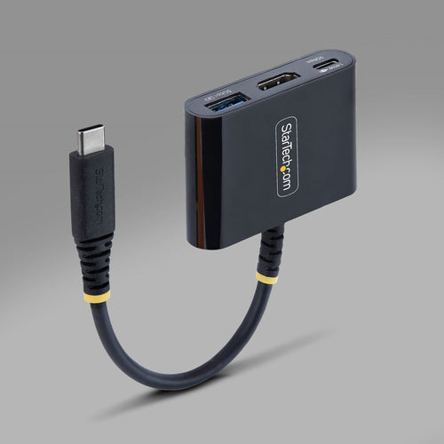 Startech Usb-C HDMI Multiport Hub, 140W, 4K 60Hz, USB 5Gbps, Black, 3 Yr