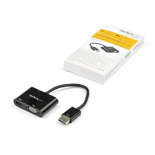 Startech Dp To HDMI VGA Adapter Converter - HDMI 2.0 4K 60Hz 3 Yr