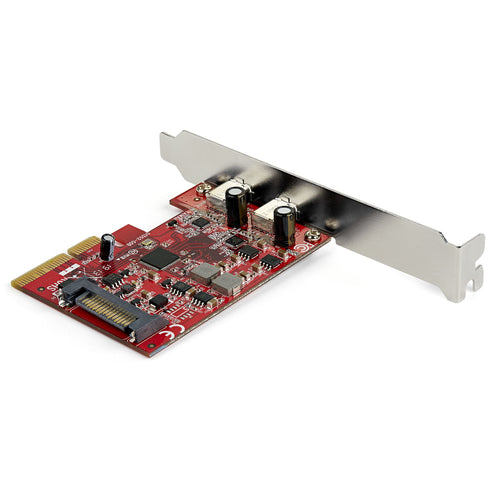 Startech 2 Port 10Gbps Pcie Usb-C Card, USB 3.1, Low Profile, 2Yr