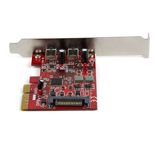 Startech 2 Port 10Gbps Pcie Usb-C Card, USB 3.1, Low Profile, 2Yr