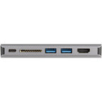 Startech Usb-C Multiport Adapter, 4K, Hdmi, Vga, Usb(3), Gbe, Sd, Single Display, 85W, 3Yr