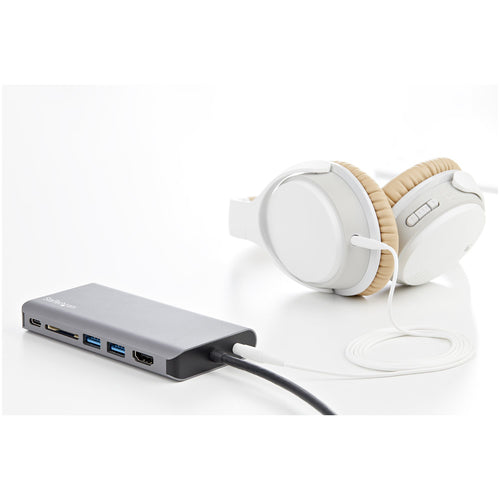 Startech Usb-C Multiport Adapter, 4K, Hdmi, Vga, Usb(3), Gbe, Sd, Single Display, 85W, 3Yr