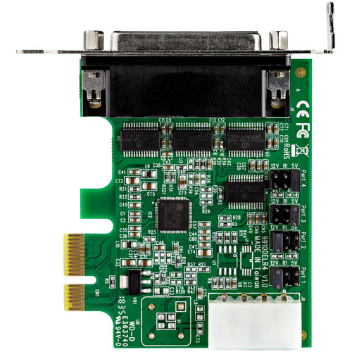 Startech 4 Port Dsub Pcie Serial Adapter Card, Std Profile, 2Yr