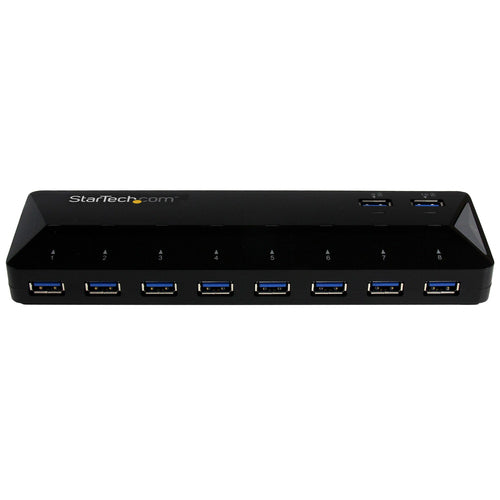 Startech 10 Port USB 3.0 Hub W/ Charge And Sync Ports 2 X 1.5A Ports 2Yr
