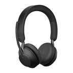 Jabra Wireless Evolve2 65 Uc Stereo Bluetooth Headset W/Charging Stand+Link 380C Bt,Usb-C