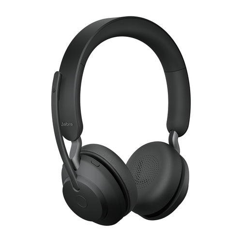 Jabra Wireless Evolve2 65 Uc Stereo Bluetooth Headset W/Charging Stand+Link 380C Bt,Usb-C
