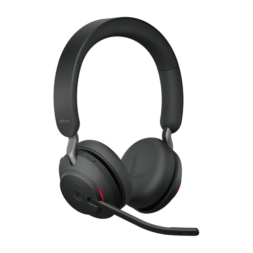 Jabra Wireless Evolve2 65 Ms Stereo Bluetooth Headset W/Charging Stand+Link 380C Bt,Usb-C