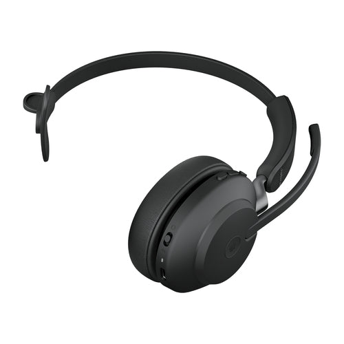 Jabra Wireless Evolve2 65 Ms Mono Bluetooth Headset W/Charging Stand + Link 390A Bt,Usb-A