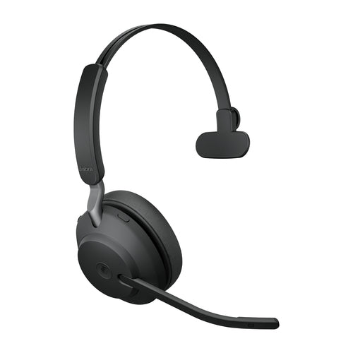 Jabra Wireless Evolve2 65 Ms Mono Bluetooth Headset W/Charging Stand + Link 390A Bt,Usb-A