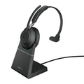 Jabra Wireless Evolve2 65 Ms Mono Bluetooth Headset W/Charging Stand + Link 390A Bt,Usb-A