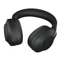 Jabra Wireless Evolve2 85 Uc Stereo Bluetooth Anc Headset W/Charging Stand + Link 390C Bt