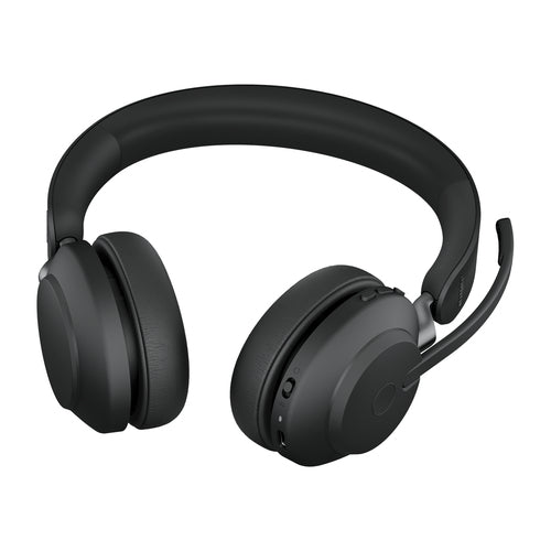 Jabra Wireless Evolve2 65 Uc Stereo Bluetooth Headset W/Charging Stand+Link 380C Bt,Usb-C
