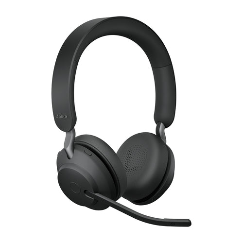 Jabra Wireless Evolve2 65 Uc Stereo Bluetooth Headset W/Charging Stand+Link 380C Bt,Usb-C