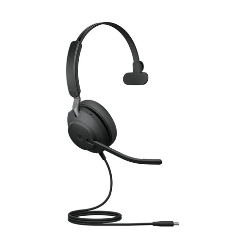 Jabra Corded Evolve2 40 Se Ms Mono Headset, Usb-C/A