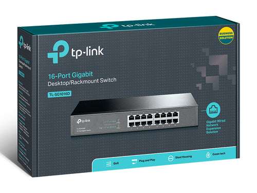 Tp-Link 16-Port Unmanaged Gigabit Desktop/Rackmount Switch, Metal Case, 5Yr