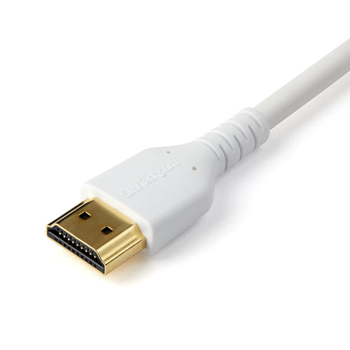 Startech 1M High Speed HDMI 2.0 Cable, M/M, 4K 60Hz, Ethernet, Rugged, White, Ltw