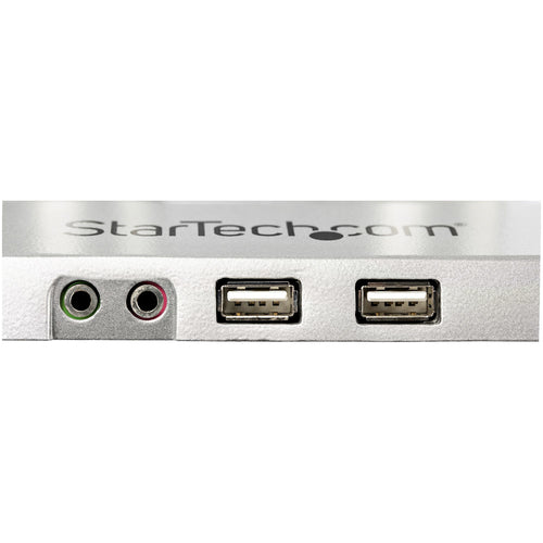 Startech Dual Monitor Desk Mount <32", <8Kg, Full Motion, Vesa, Silver, Usb, Audio, 2Yr