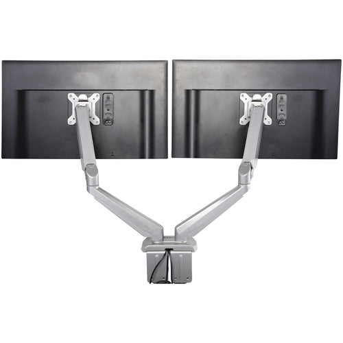 Startech Dual Monitor Desk Mount <32", <8Kg, Full Motion, Vesa, Silver, Usb, Audio, 2Yr