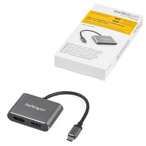 Startech Usb-C To Dp Or HDMI 2.0 Hdr Multiport Adapter 4K 60Hz 3 Yr