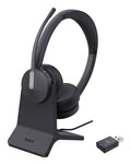 Yealink Bluetooth Dect (Wh64) Ms Stereo Hybrid Headset, Wdd60 Dect Dongle, Charging Stand