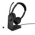 Jabra Wireless Evolve2 55 Ms Stereo Bluetooth Anc Headset W/Charging Stand, Link390C,Usb-C