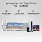 Tp-Link Be9300 Tri Band Wi-Fi 7 Range Extender, Easymesh, 2.5 Gbe(1), Ant (4), 3Yr