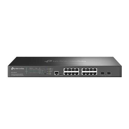 Tp-Link Omada 16-Port Managed L2+ Rack Switch, 2.5G Poe+(8), 10G Sfp+(2), 240W, 5Yr