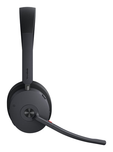 Yealink Bluetooth Dect (Wh68) Ms Headset, 4-Mic Hyrbid Anc And Noise Cancellation, Ch Base