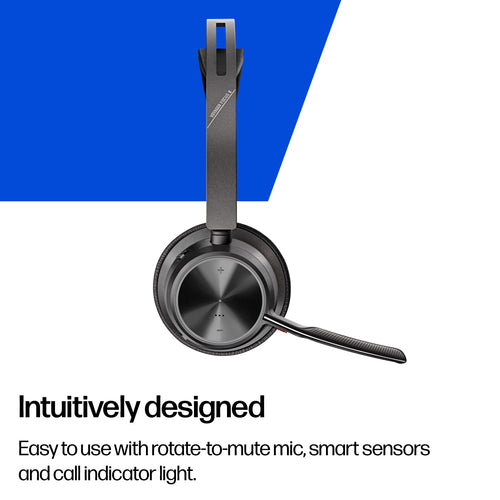 HP Poly Voyager Focus 2 Uc Stereo Headset Anc Bt700 Usb-C Dongle Pc/Mob Incl Usb-A Adaptor