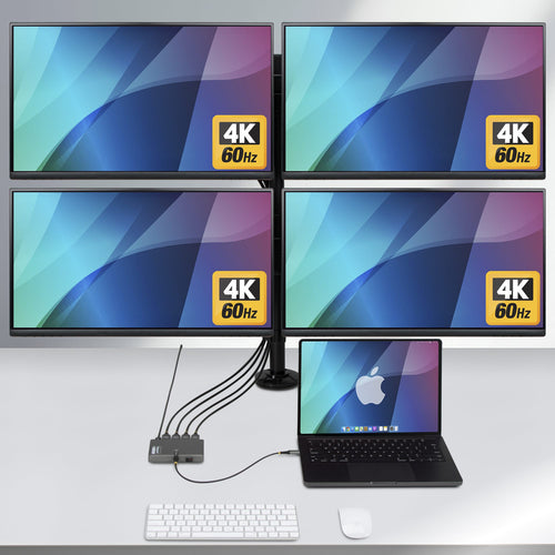 Startech Usb-C Quad-Monitor Workstation Adapter 4K 60Hz Hdmi, 3 Yr