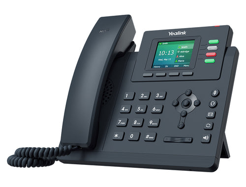 Yealink (Sip-T33G) 4 Line Gigabit Ip Phone With Handset, 2.4" LCD Screen