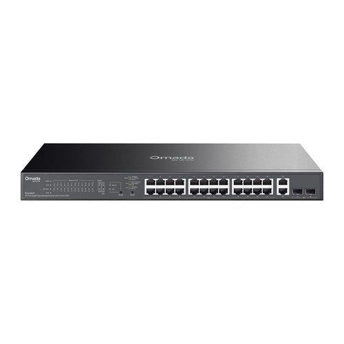 Tp-Link Omada 28-Port Easy Managed Gigabit Switch, Poe+(24), Sfp(2), 250W, 5Yr