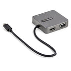 Startech Usb-C Multiport Adapter, 4K, Hdmi, Vga, Gbe, Usb, Single Display, 3Yr