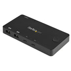 StarTech 2 Port USB C KVM Switch, UHD 4K 60Hz HDMI W/Usb Type C Cables 2Yr