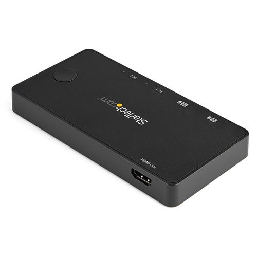 Startech 2 Port USB C Kvm Switch - Uhd 4K 60Hz HDMI W/Usb Type C Cables 2Yr