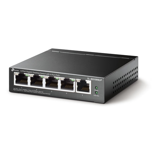Tp-Link 5-Port Unmanaged Gigabit Switch, Poe(4), 40W, Metal Case, 5Yr