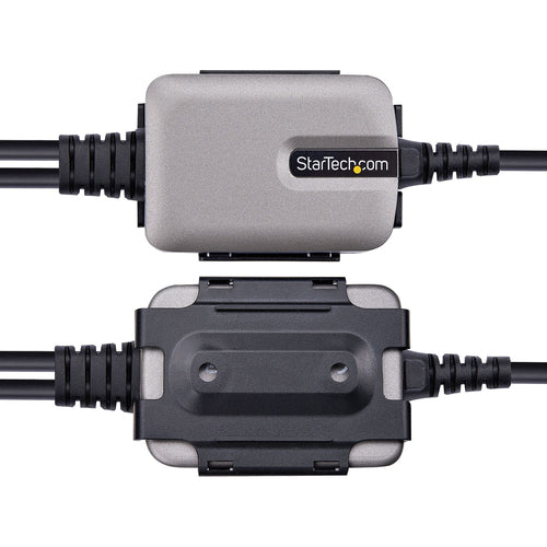 Startech 13Ft (4M) 2-Port USB To Serial Adapter Cable, Interchangeable Db9 Screws/Nuts, Co