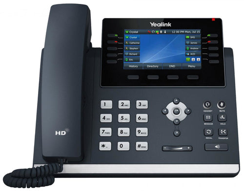 Yealink (Sip-T46U) 16 Line Ip Phone With Handset, 4.3" LCD Screen