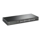 Tp-Link 28-Port Easy Smart Gigabit Switch, Poe+(24), Sfp(2), 250W, Metal Case, 5Yr