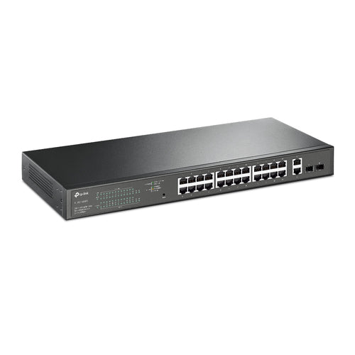 Tp-Link 28-Port Easy Smart Gigabit Switch, Poe+(24), Sfp(2), 250W, Metal Case, 5Yr