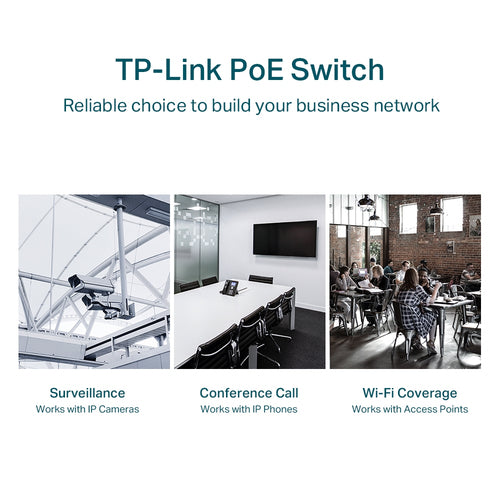 Tp-Link 28-Port Easy Smart Gigabit Switch, Poe+(24), Sfp(2), 250W, Metal Case, 5Yr